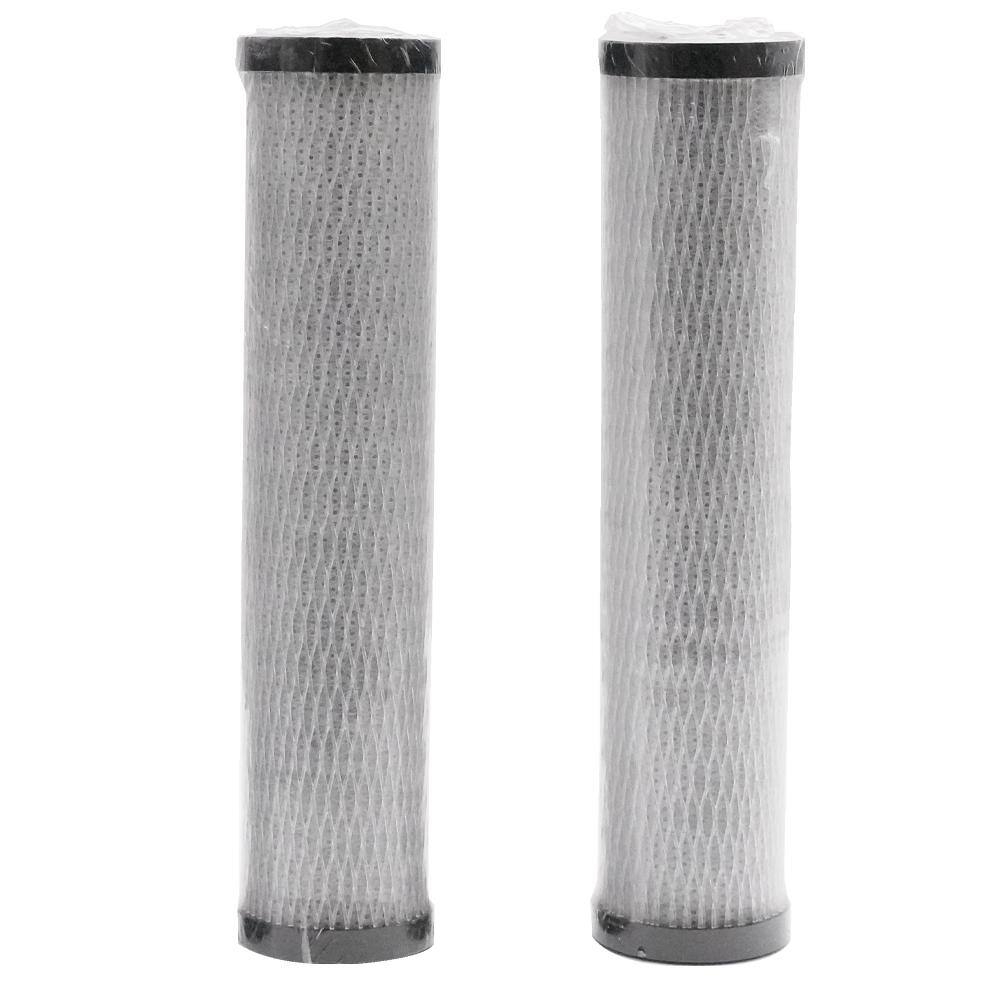 Westbrass Replacement Filter Cartridges for F400 Under Sink In-line Water Filter Unit White (2-Pack) F400R