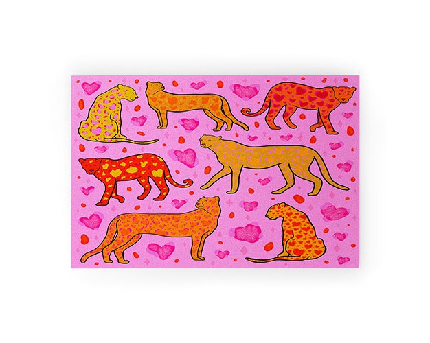 Doodle By Meg Valentine Leopard Print Welcome Mat Society6