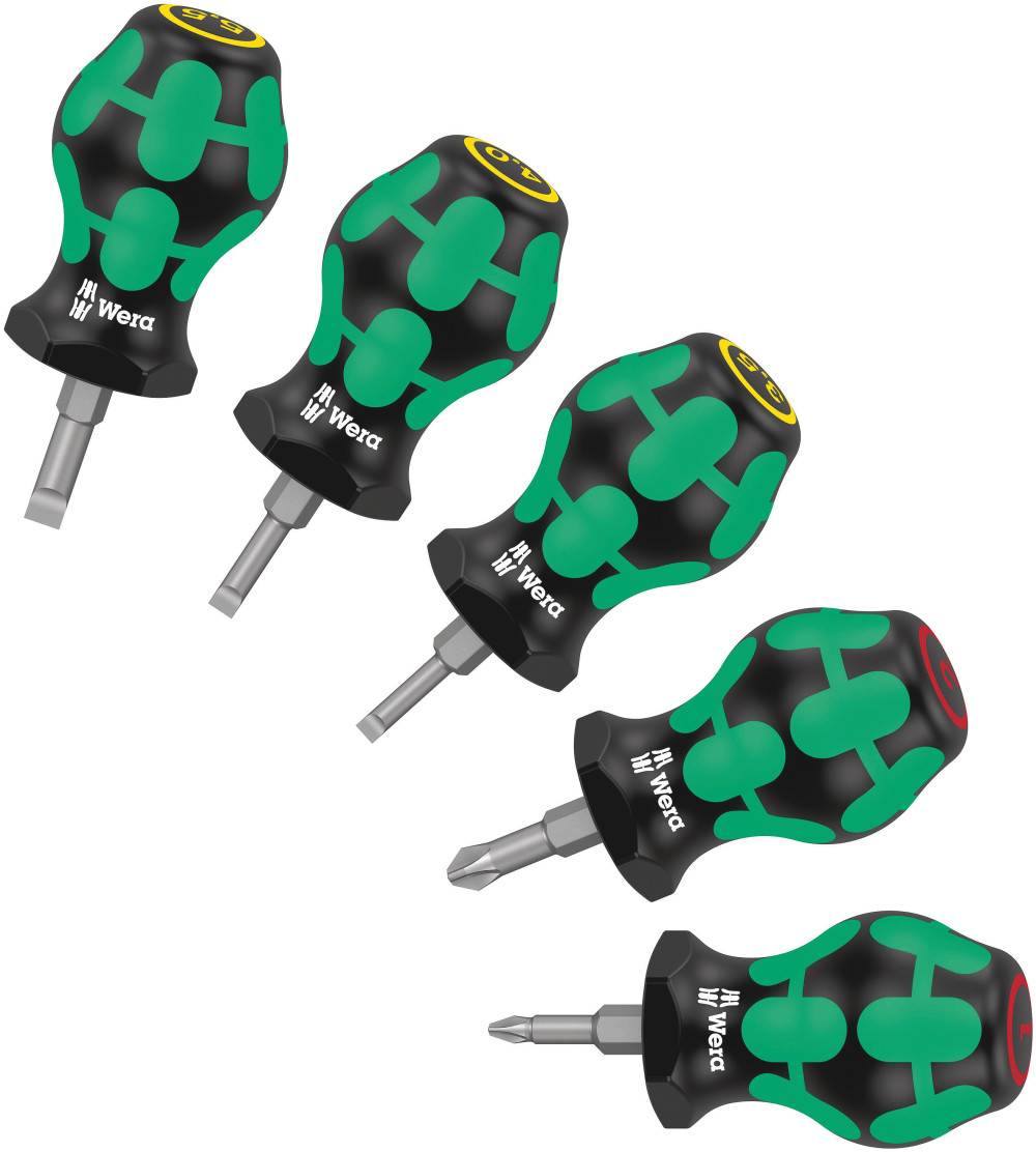 Wera Kraftform Plus Stubby Set 1 Screwdriver Set 5pc ;