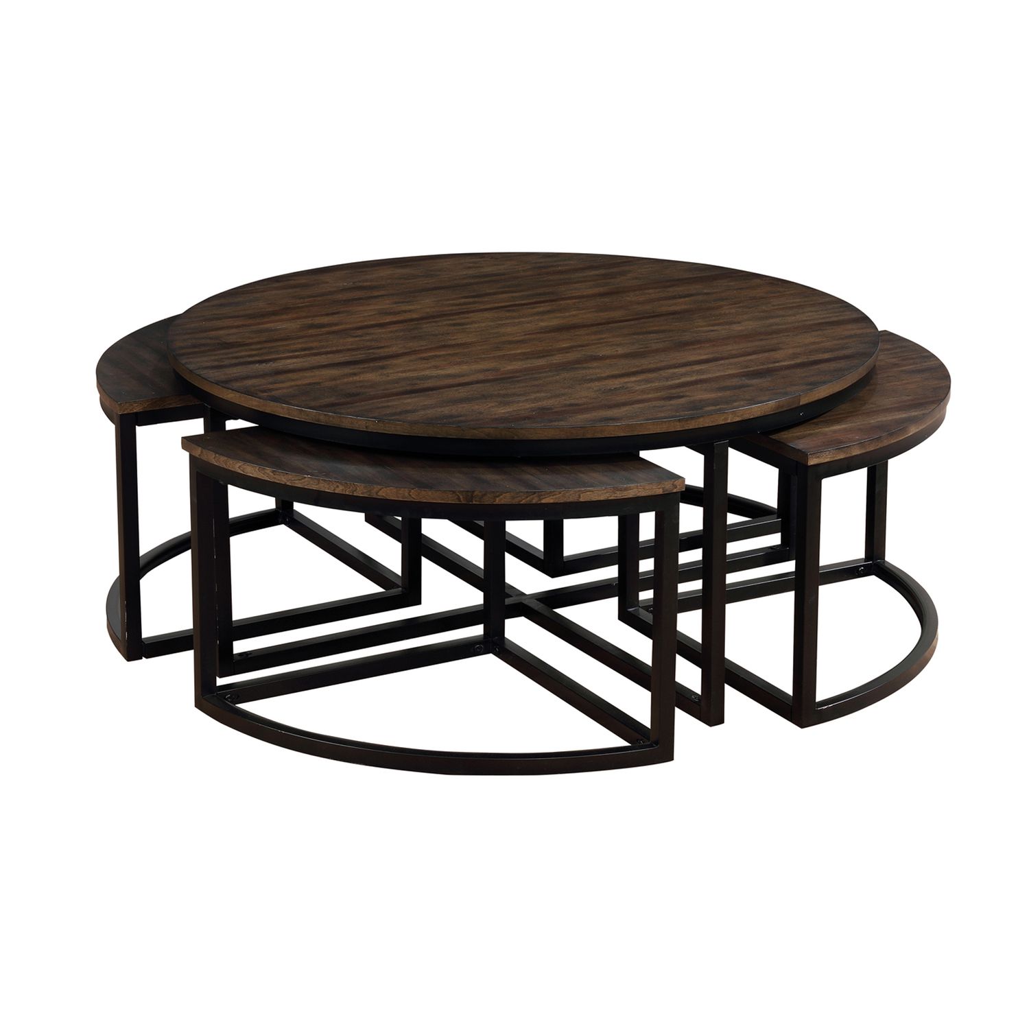 Alaterre Furniture Arcadia Nesting Coffee Table and End Table 5-piece Set