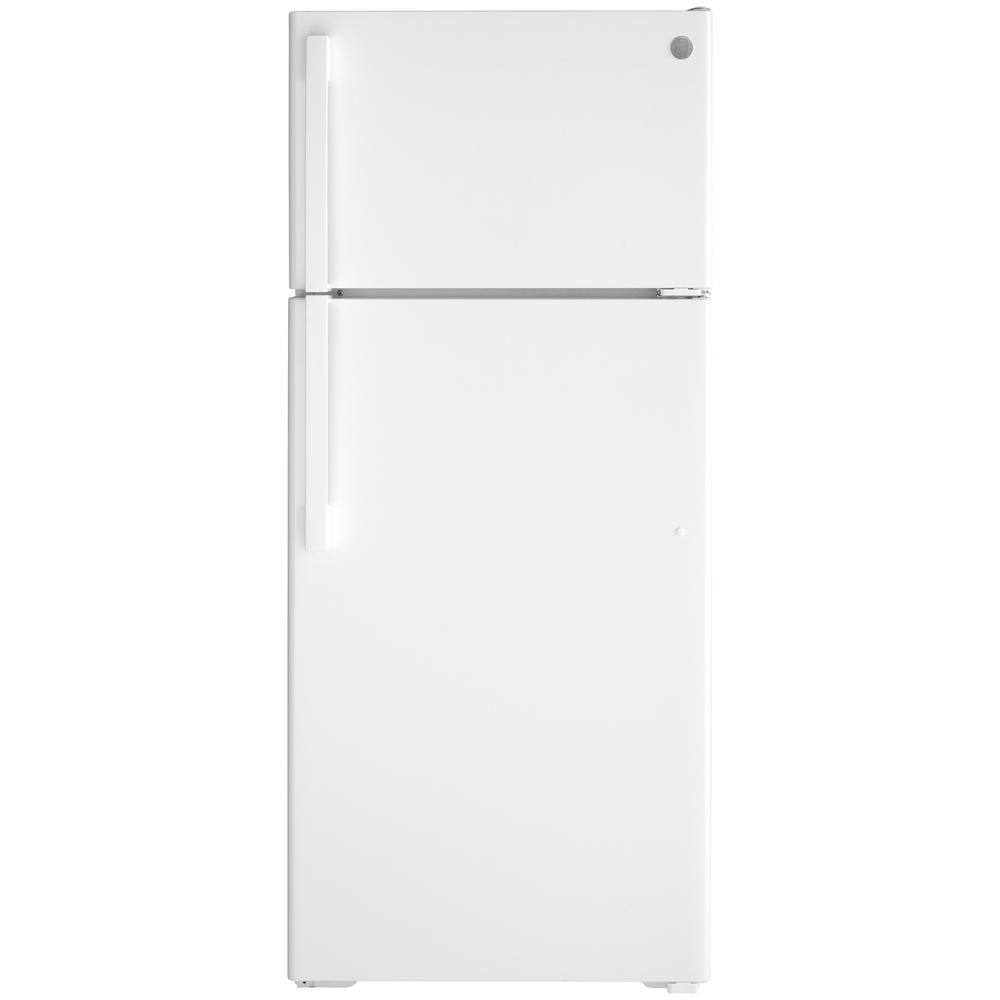 GE 17.5 cu. ft. Top Freezer Refrigerator in White GIE18DTNRWW