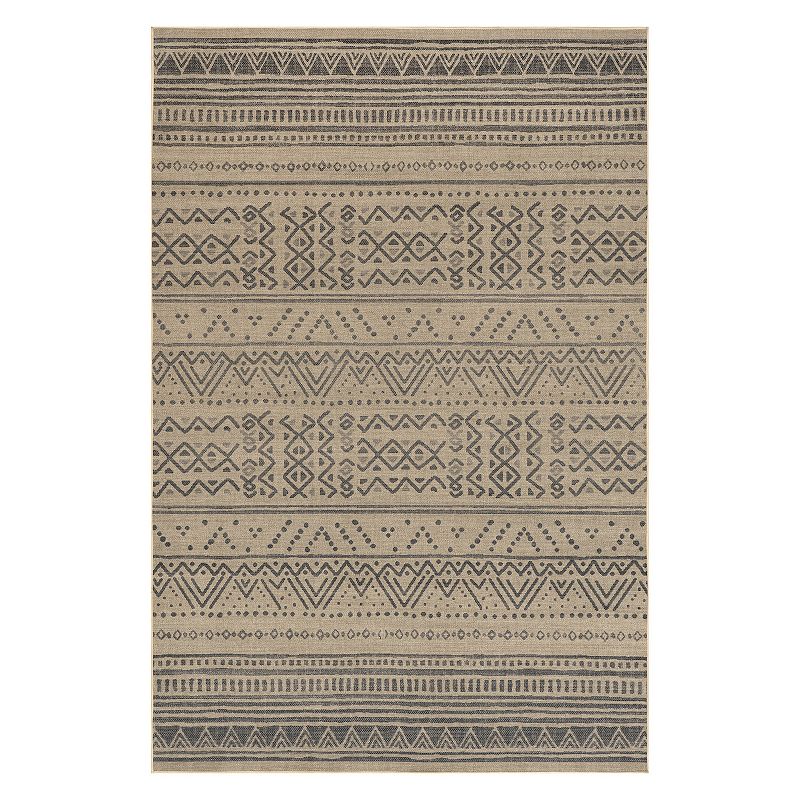 nuLoom Anisa Tribal Stripe Easy-Jute Machine Washable Area Rug