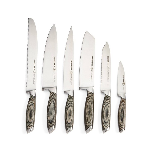 Schmidt Brothers Cutlery Bonded Ash 7pc Knife Block Set