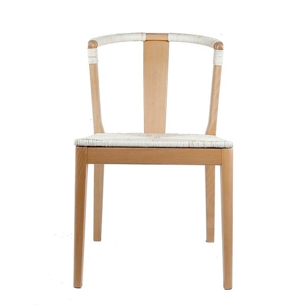 Fishel Solid Natural Wood Dining Chair