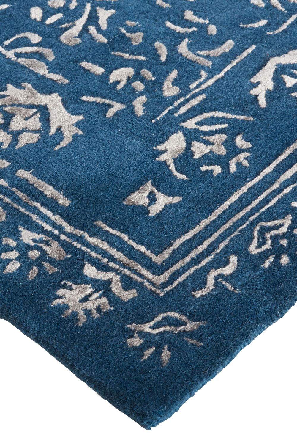 Khalo Hand Tufted Blue and Gray Rug by BD Fine