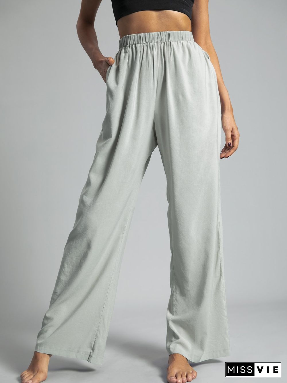 Wrap Plus Size Palazzo Pants