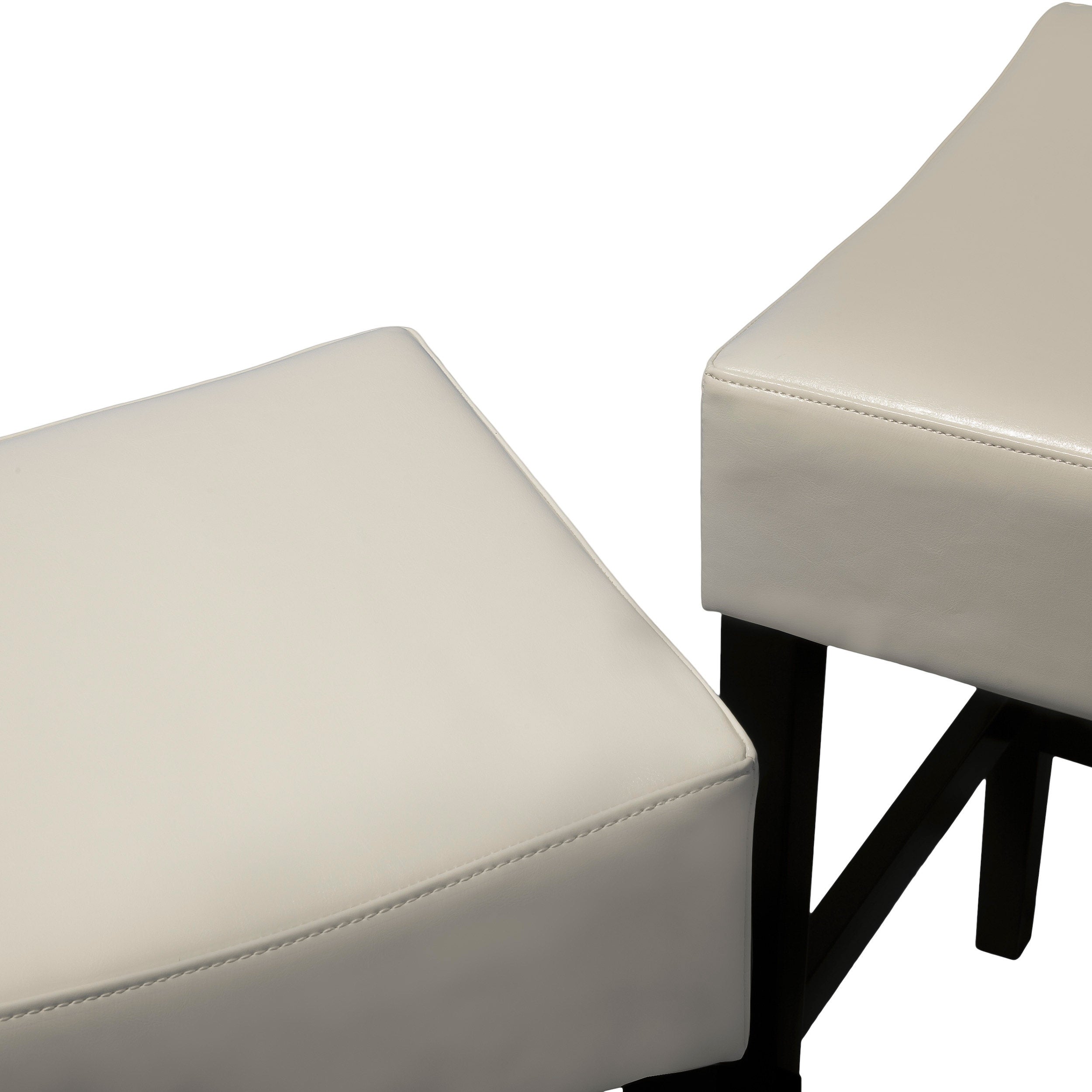 Duff 26-Inch Backless Leather Counter Stools (Set of 2)