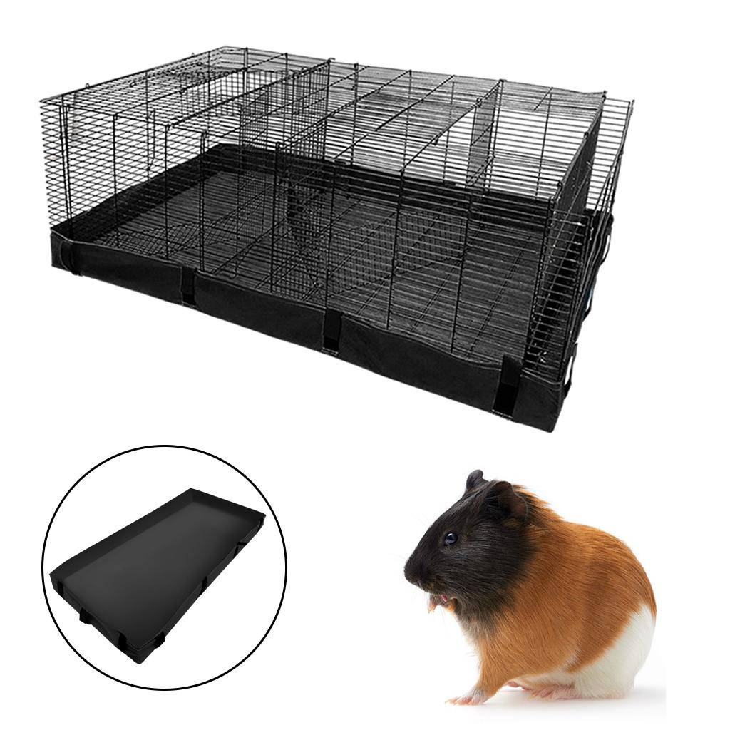 Guinea Cage Bottom Cover for Squirrel Rabbits Dwarf Bunnies Black