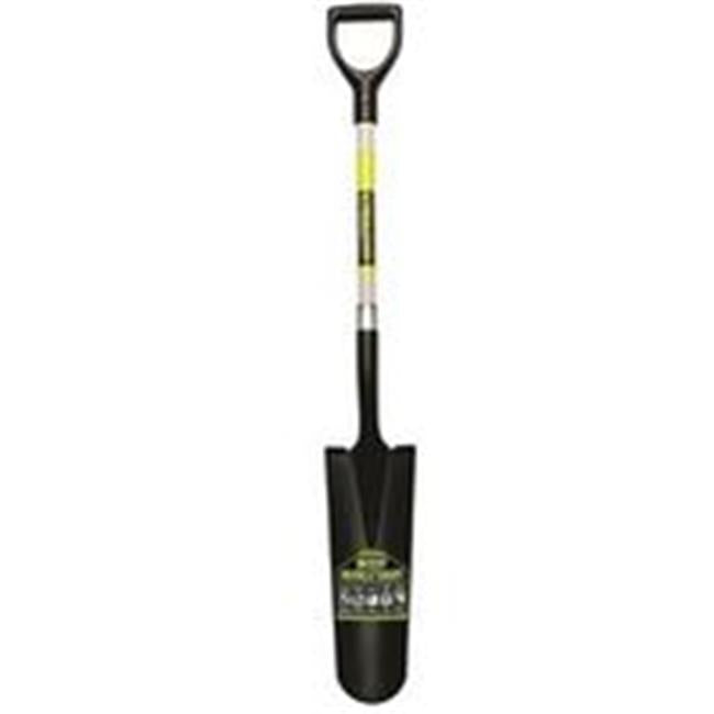 Seymour-Structron 49752 29" Safety Green Fiberglass Handle Spade Point Shovel