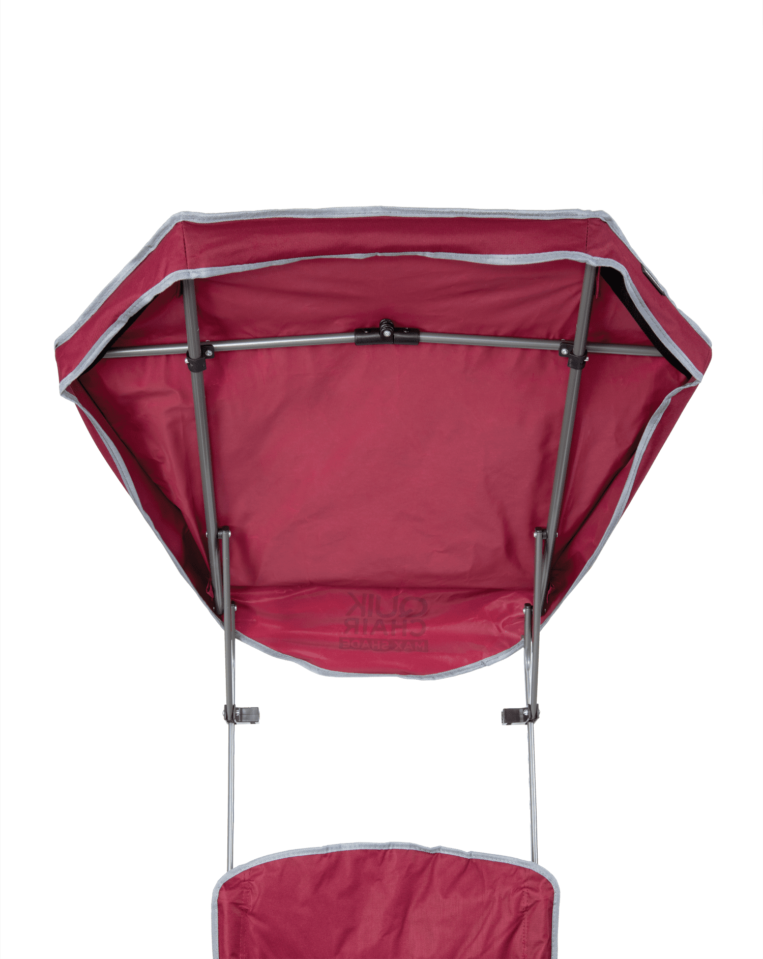 Quik Shade Max Shade Folding Chair Adult- Red/Gray