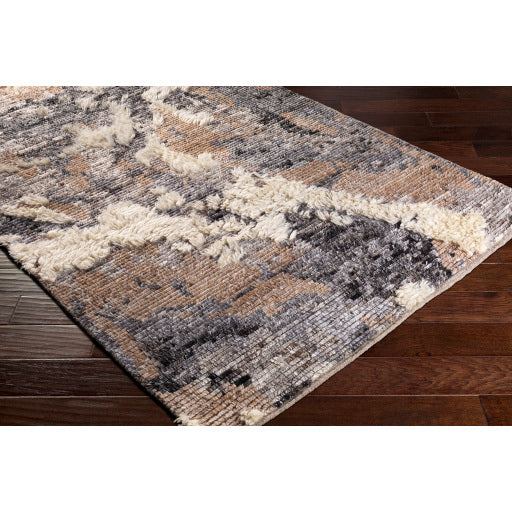 Socrates Abstract Wool Cream Rug