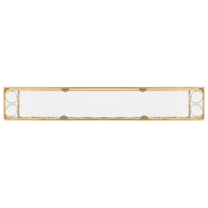 SAFAVIEH Carina Oval Ringed Gold Console Table   48\