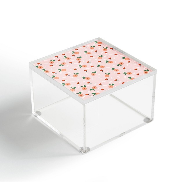 Hello Twiggs Peaches And Poppies Acrylic Box Deny Designs