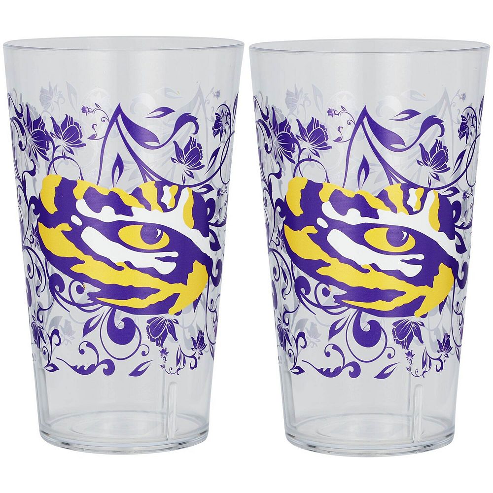 LSU Tigers 24oz. Two-Pack Tritan Floral Tumbler Set