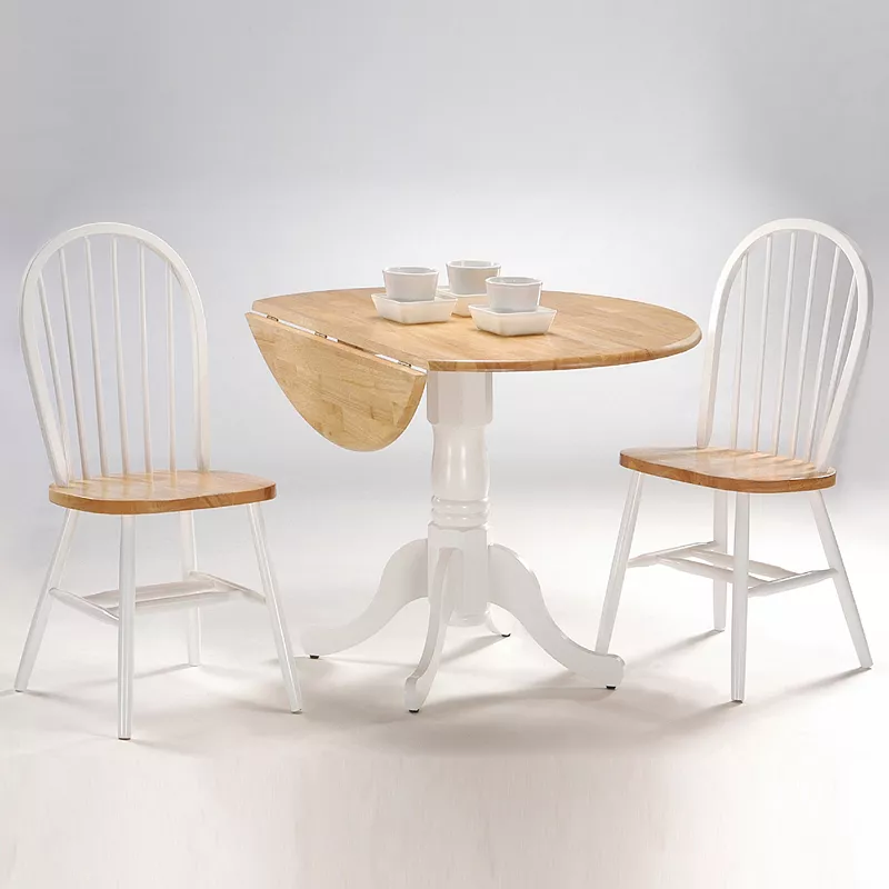 Windsor 3-pc. Drop-Leaf Dining Table and Chair Set