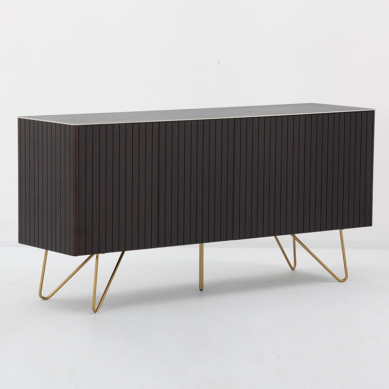 ELORA Sideboard Buffet 160cm Ceramic - Smoke Brown Ash