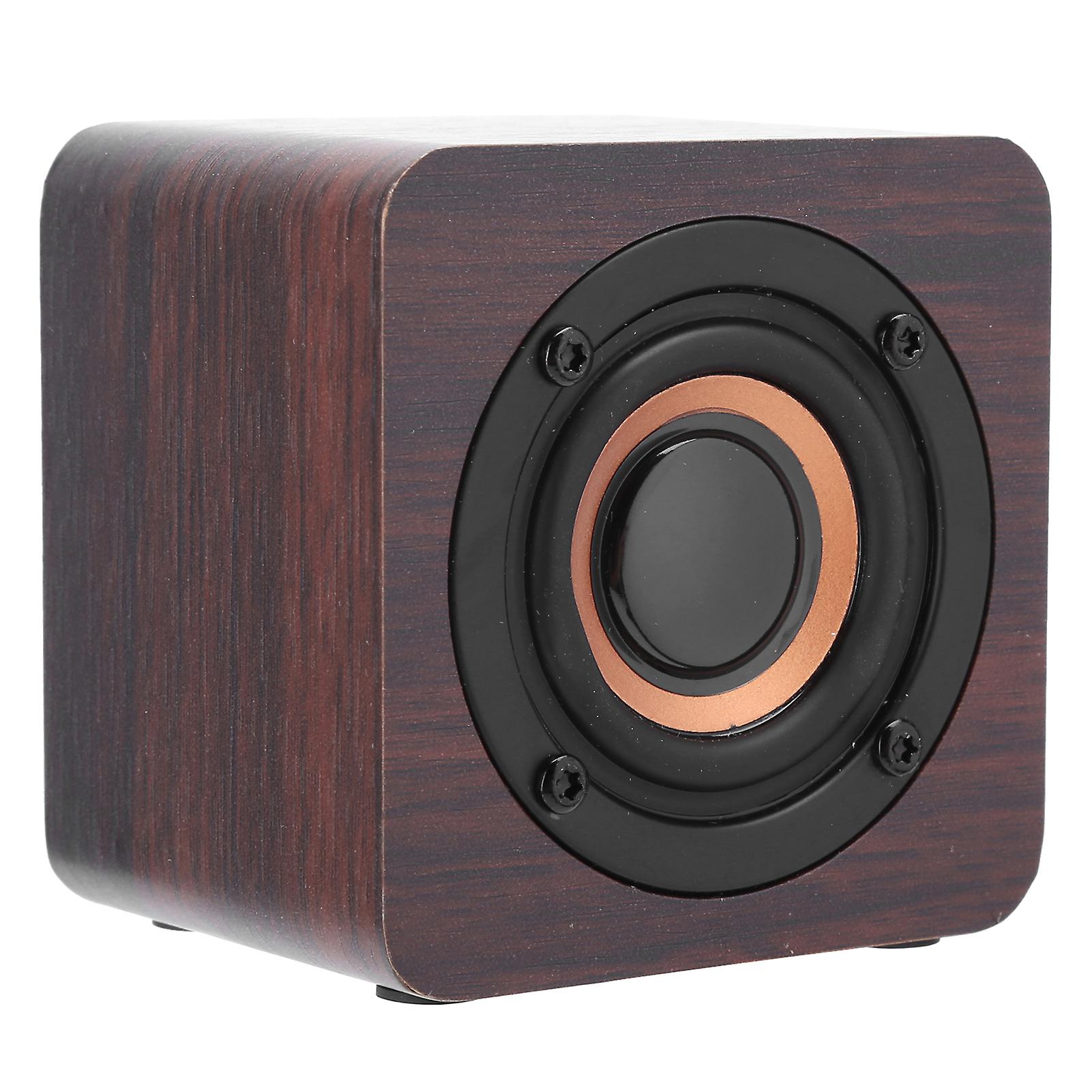 Portable Woodiness Bluetooth Speaker Loudspeaker Box Equipment With Walnut Wood Grain