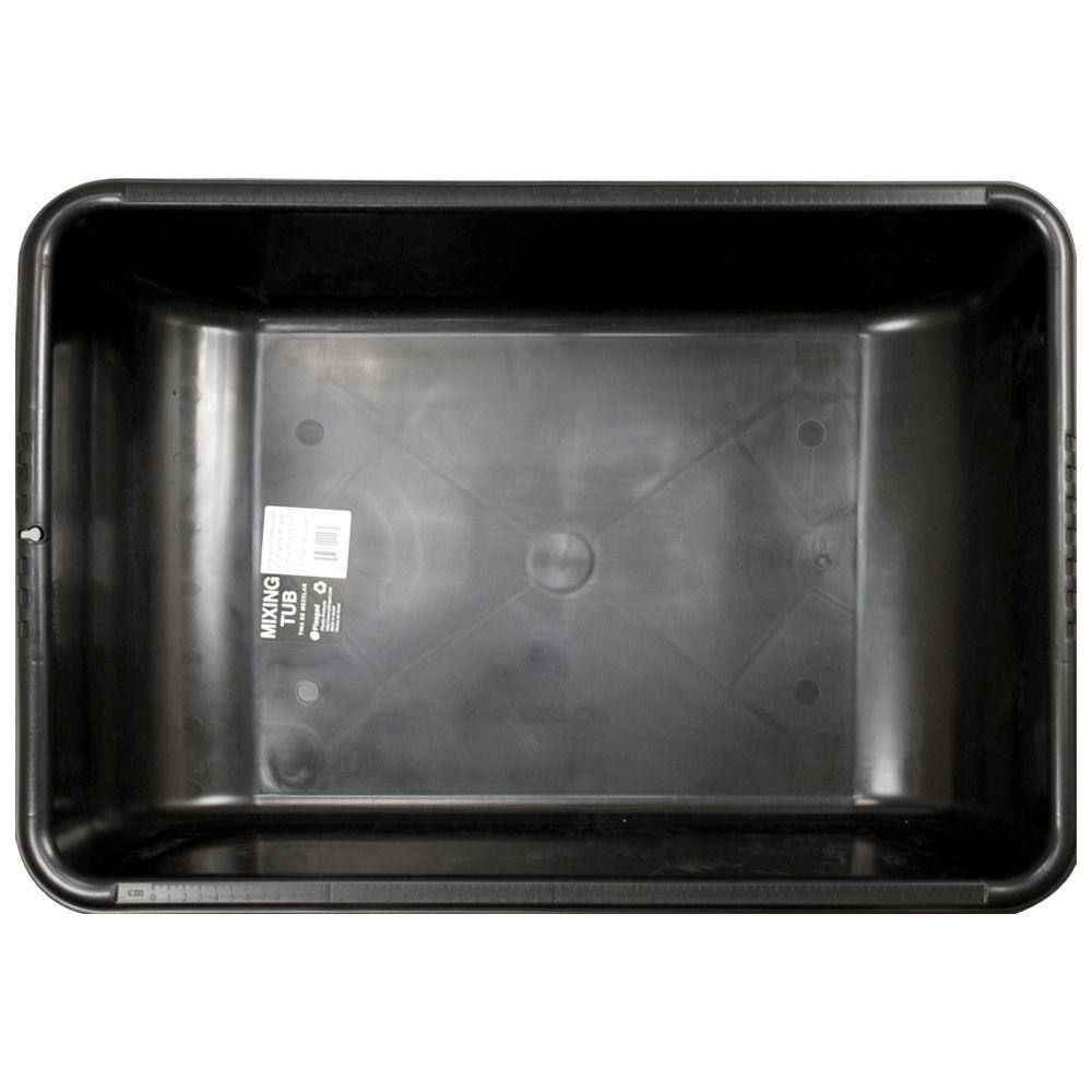 Plasgad 20.9-Gal Black Large PVC Concrete Mixing Tub