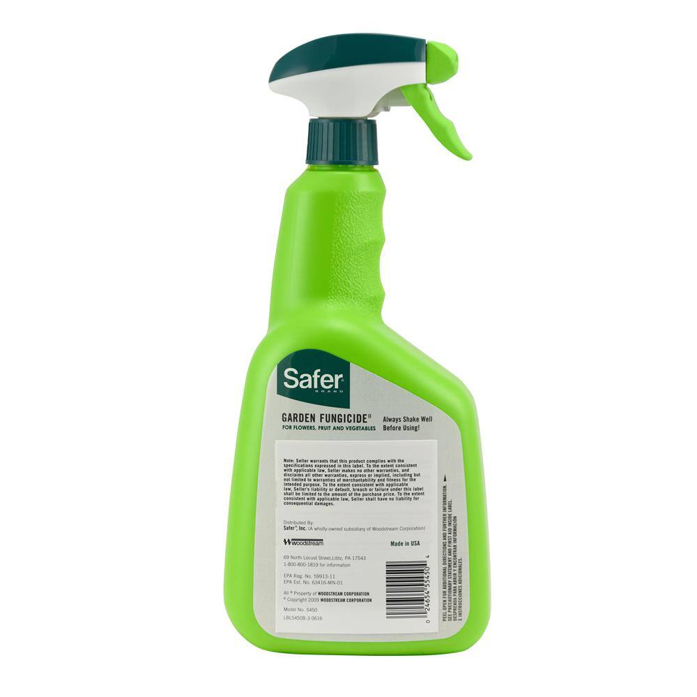 Safer Brand 32 oz. Garden Fungicide Control Ready-to-Use Spray 5450-6