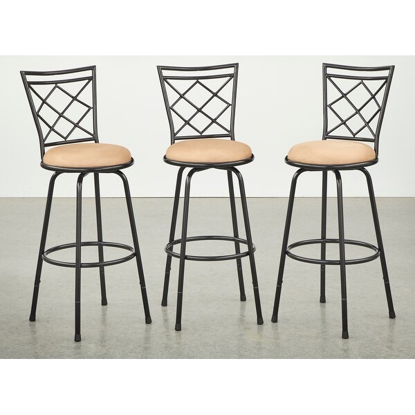 Simple Living Alyssa Adjustable Height Swivel Stools (Set of 3)