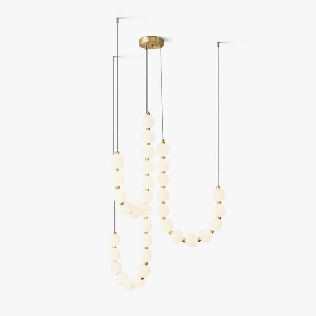 Glass Pearl Necklace Chandelier