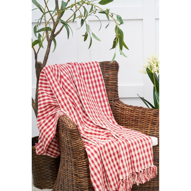 X 60 quot Gingham Check Throw Blanket Collection