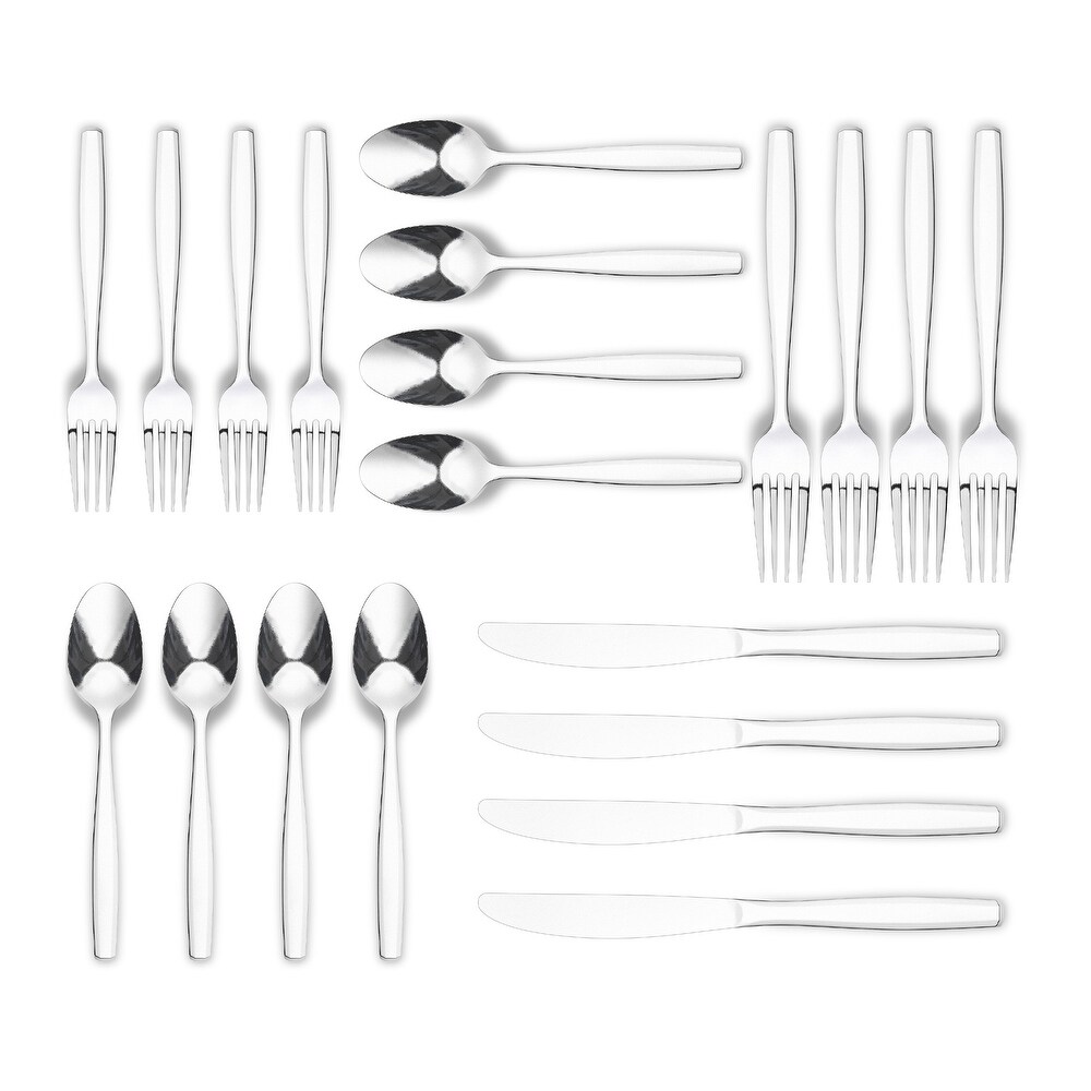 Ornative AMIAS 18/0 Stainless Steel 20 Pieces Flatware Set   10.63\