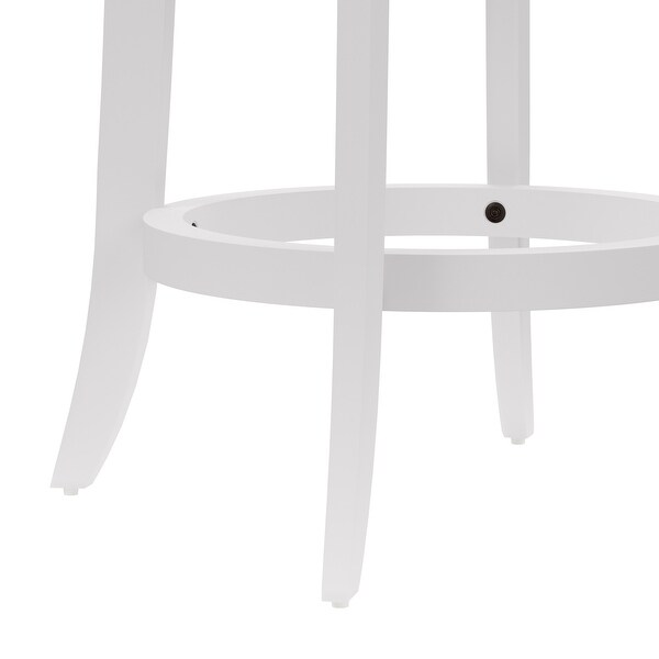 Presque Isle Wood Swivel Counter Height Stool， White