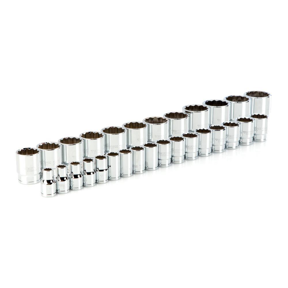 TEKTON SHD92012 1/2 in. Drive 12-Point Socket Set (29-Piece)