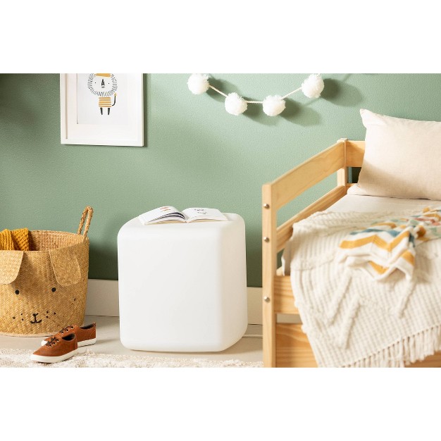 Sweedi Lighted Kids x27 Nightstand White South Shore