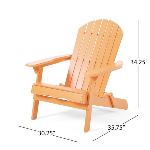 Hanlee Outdoor Rustic Acacia Wood Folding Adirondack Chair (Set of 2) by Christopher Knight Home