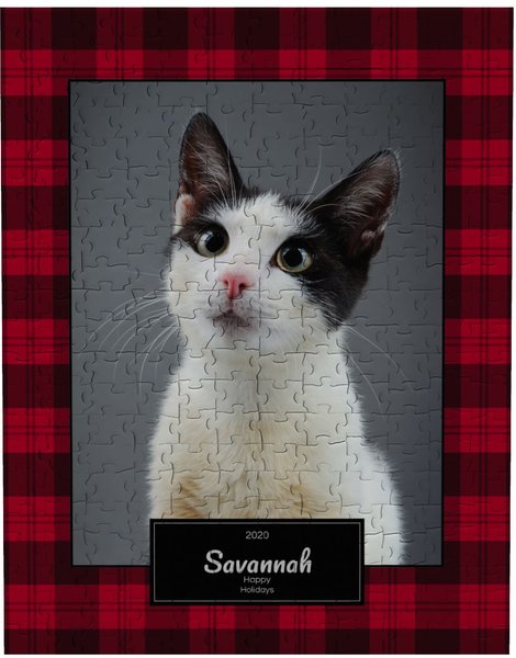 Frisco Personalized Plaid Photo Puzzle