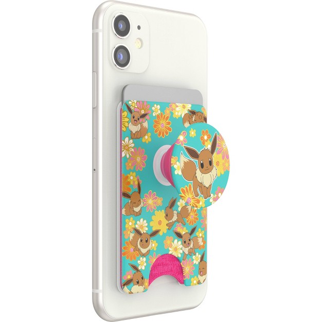 Popsockets Popwallet Pokemon Cell Phone Grip Foil Flower Power Eevee