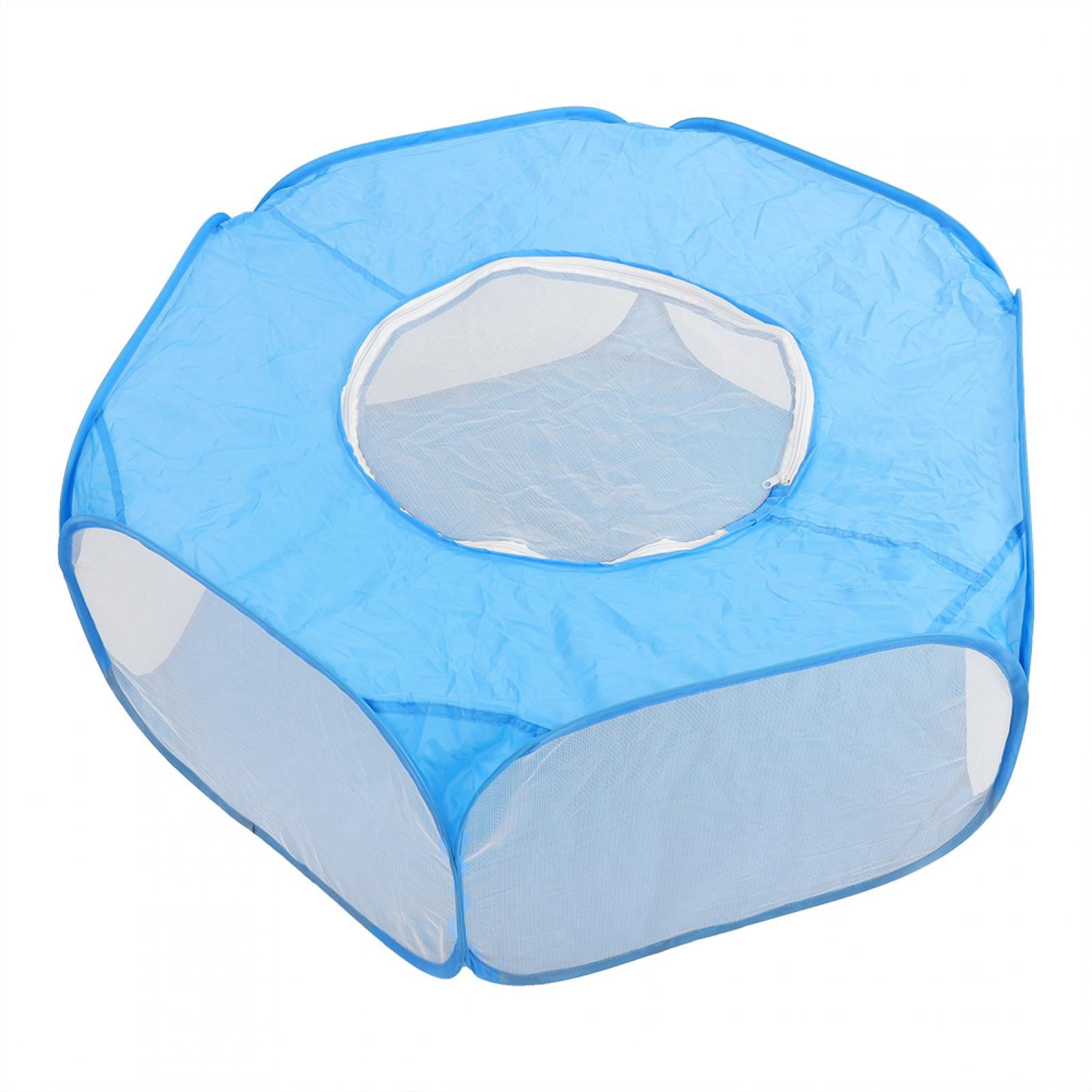 Foldable Pet Tent Foldable Small Animal Game Fence， Hamster Playpen， Cloth Chinchillas For Hamsters Sky Blue