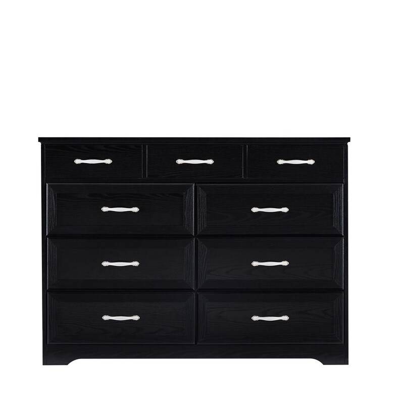 9 Drawer Bedroom Dresser Storage Cabinet with Antique Handles(47.2\