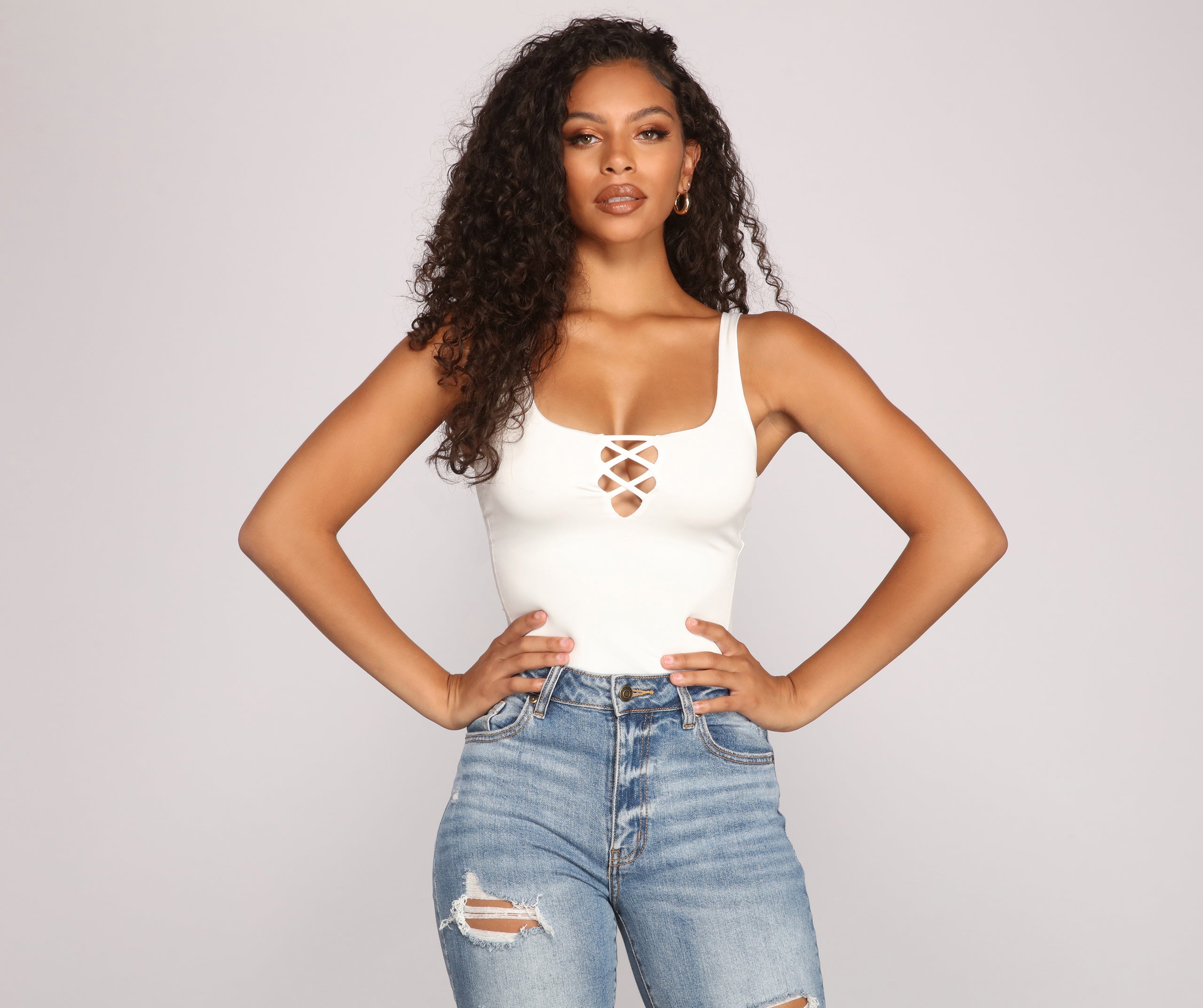 Keep It On-Trend Strappy Bodysuit