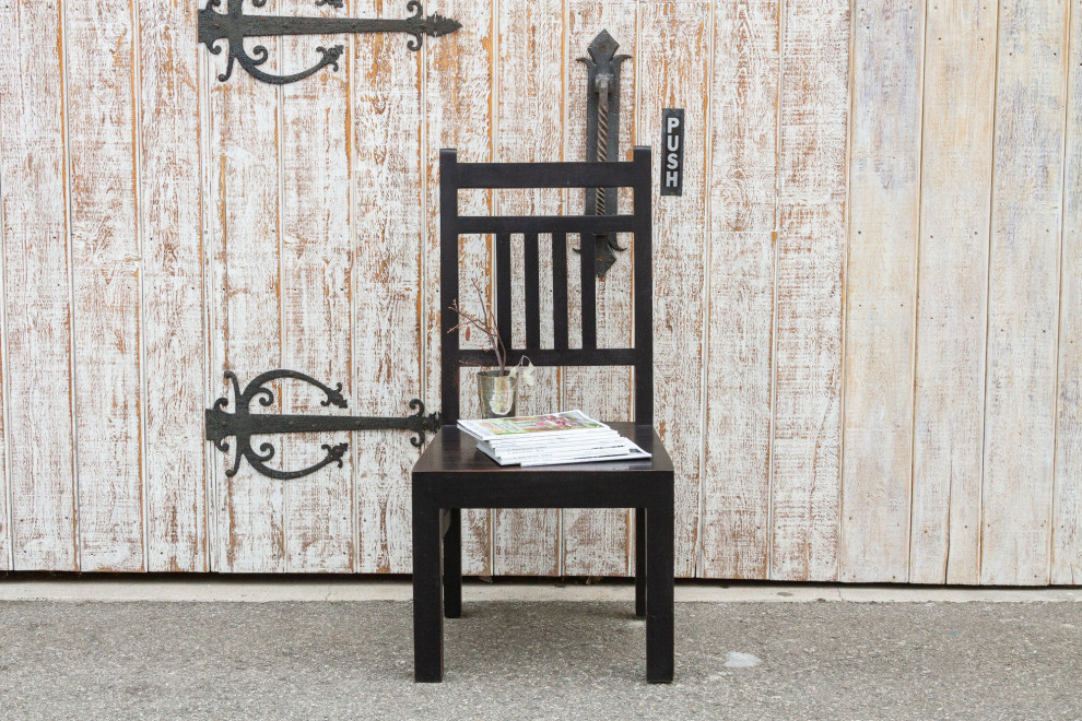 Rustic Solid Teak Colonial Chair   Transitional   Dining Chairs   by De cor  Houzz