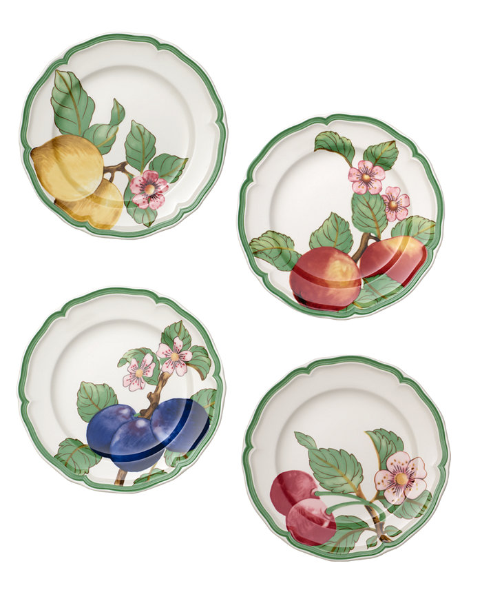 Villeroy and Boch French Garden Modern Fruit Set 4 Salad Plate