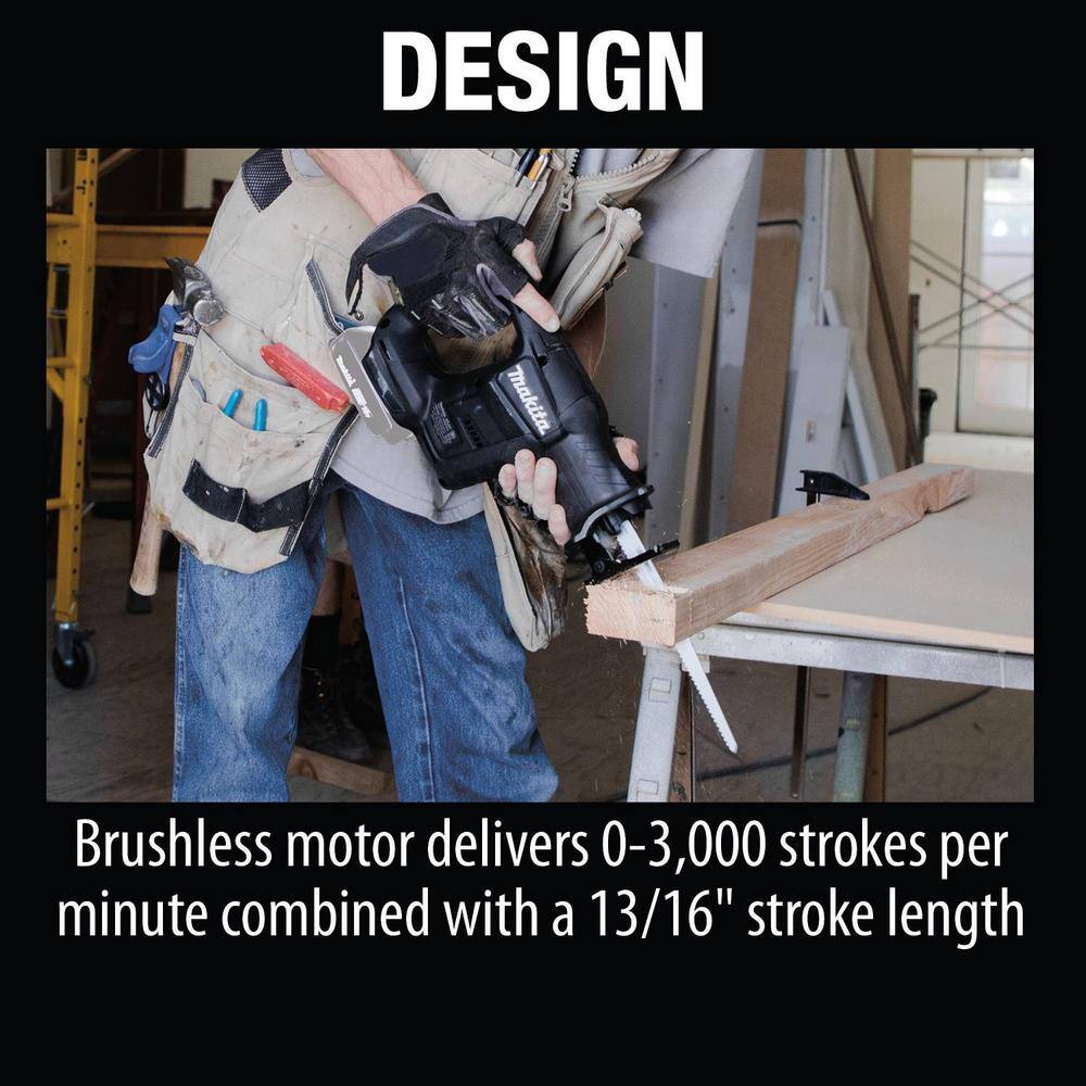 Makita 18V LXT Sub-Compact Lithium-Ion Brushless Cordless Variable Speed Reciprocating Saw (Tool-Only) XRJ07ZB