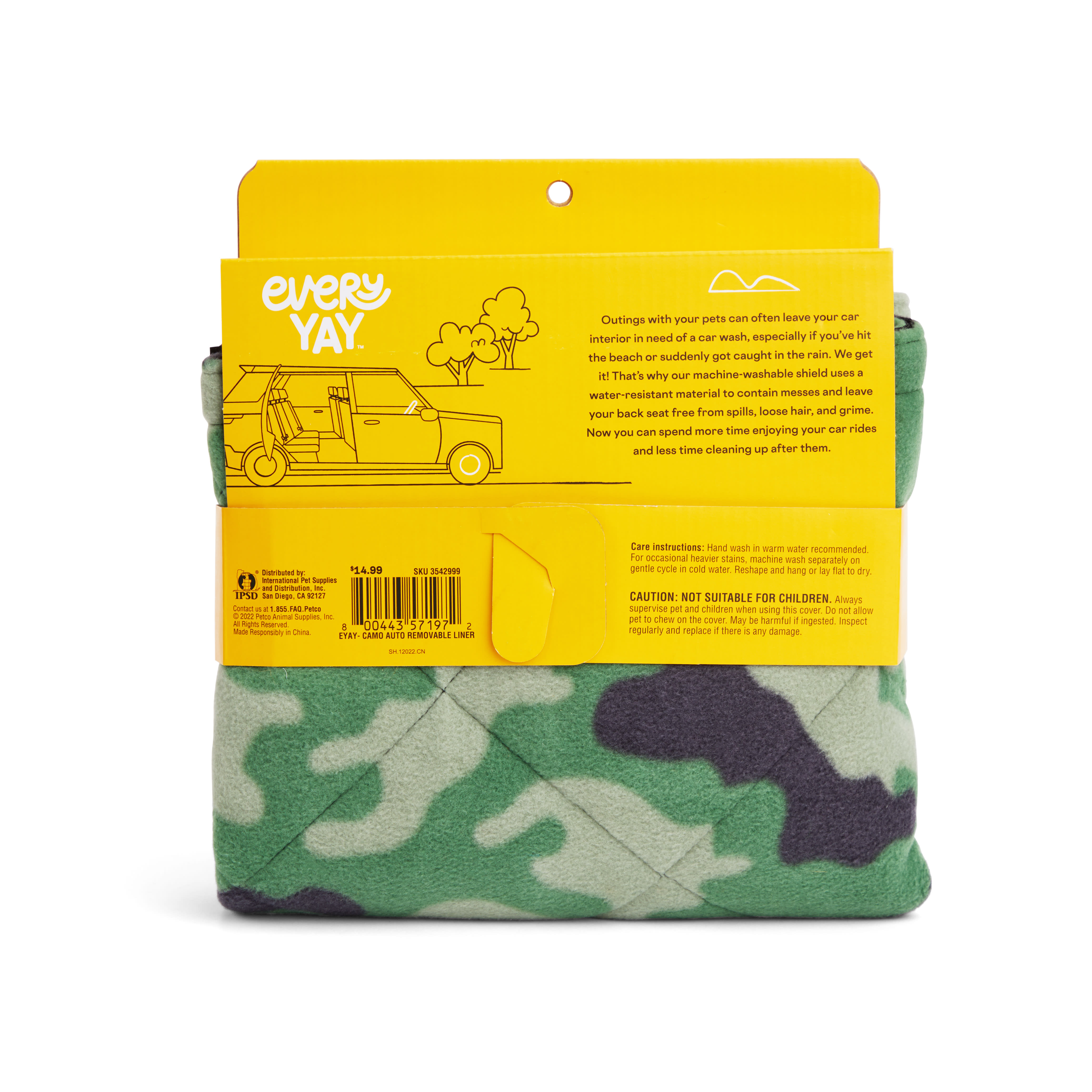 EVERYYAY Camo Auto Removable Liner for Dogs