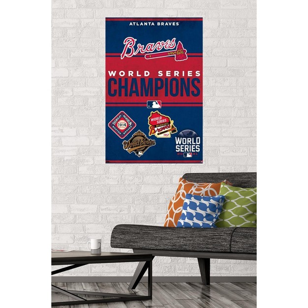 Trends International Mlb Atlanta Braves Champions 23 Unframed Wall Poster Prints