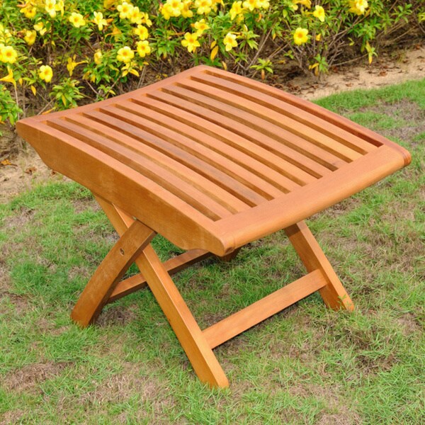 Royal Tahiti Yellow Balau Wood Folding Footrest