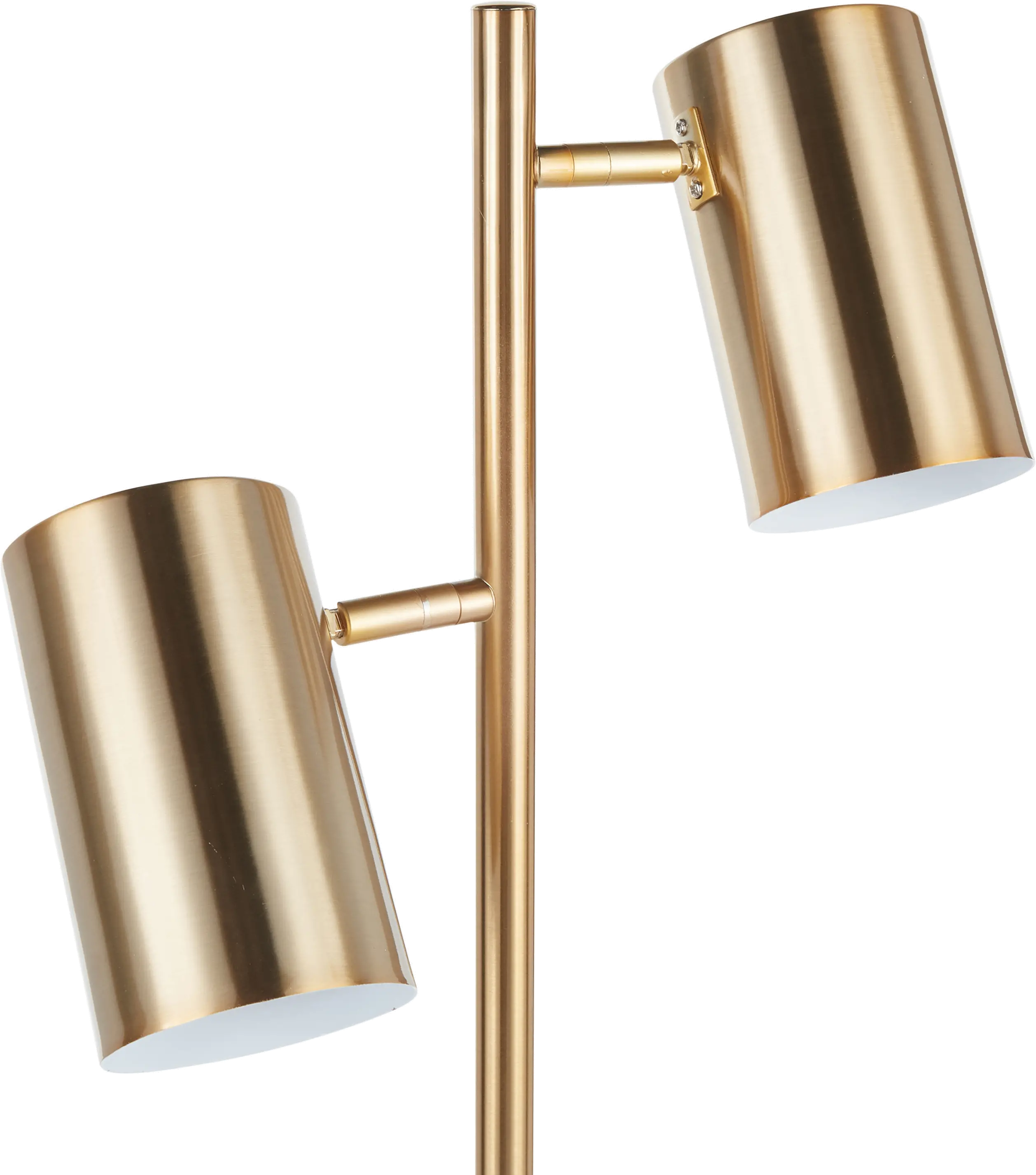 Contemporary Gold Metal Two Light Table Lamp - Cannes