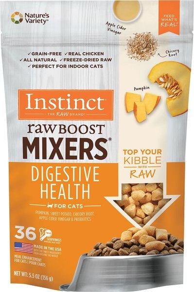 Instinct Freeze-Dried Raw Boost Mixers Grain-Free Digestive Health Recipe Cat Food Topper