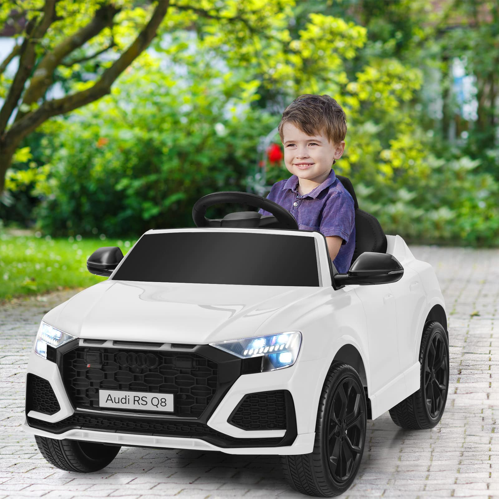 Costzon Ride on Car, 12V Licensed Audi Q8 Kids Cars to Drive w/ Remote Control