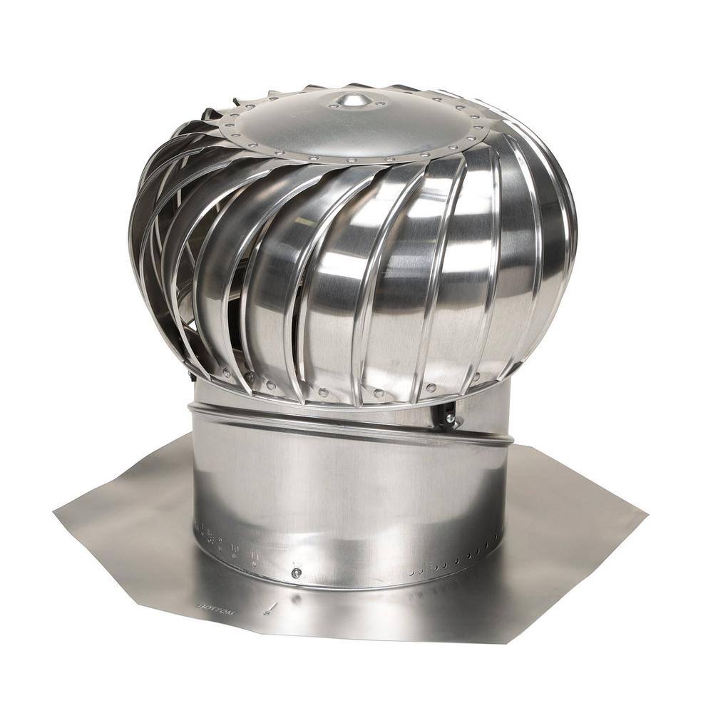 Air Vent 14 in. Mill Aluminum Internally Braced Wind Roof Turbine TIB14SML