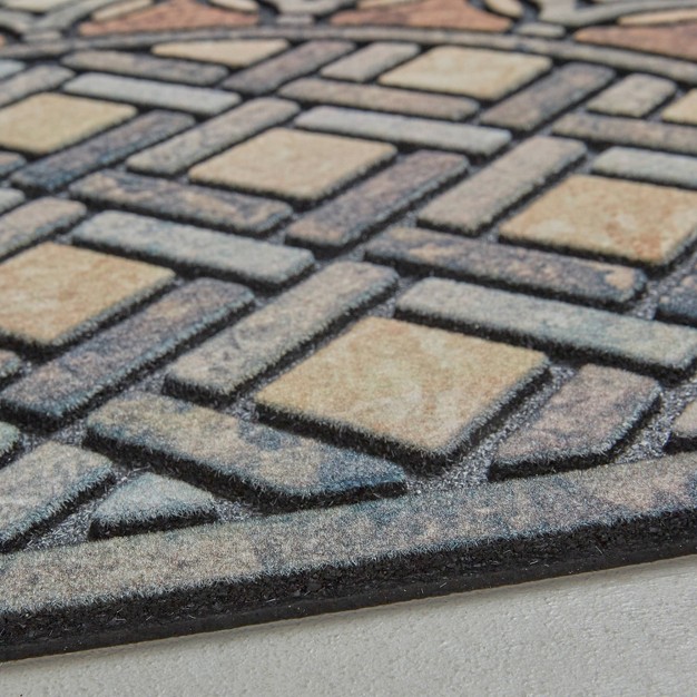 Doorscapes Estate Mat Deco Tile Slice Assorted Brown Mohawk