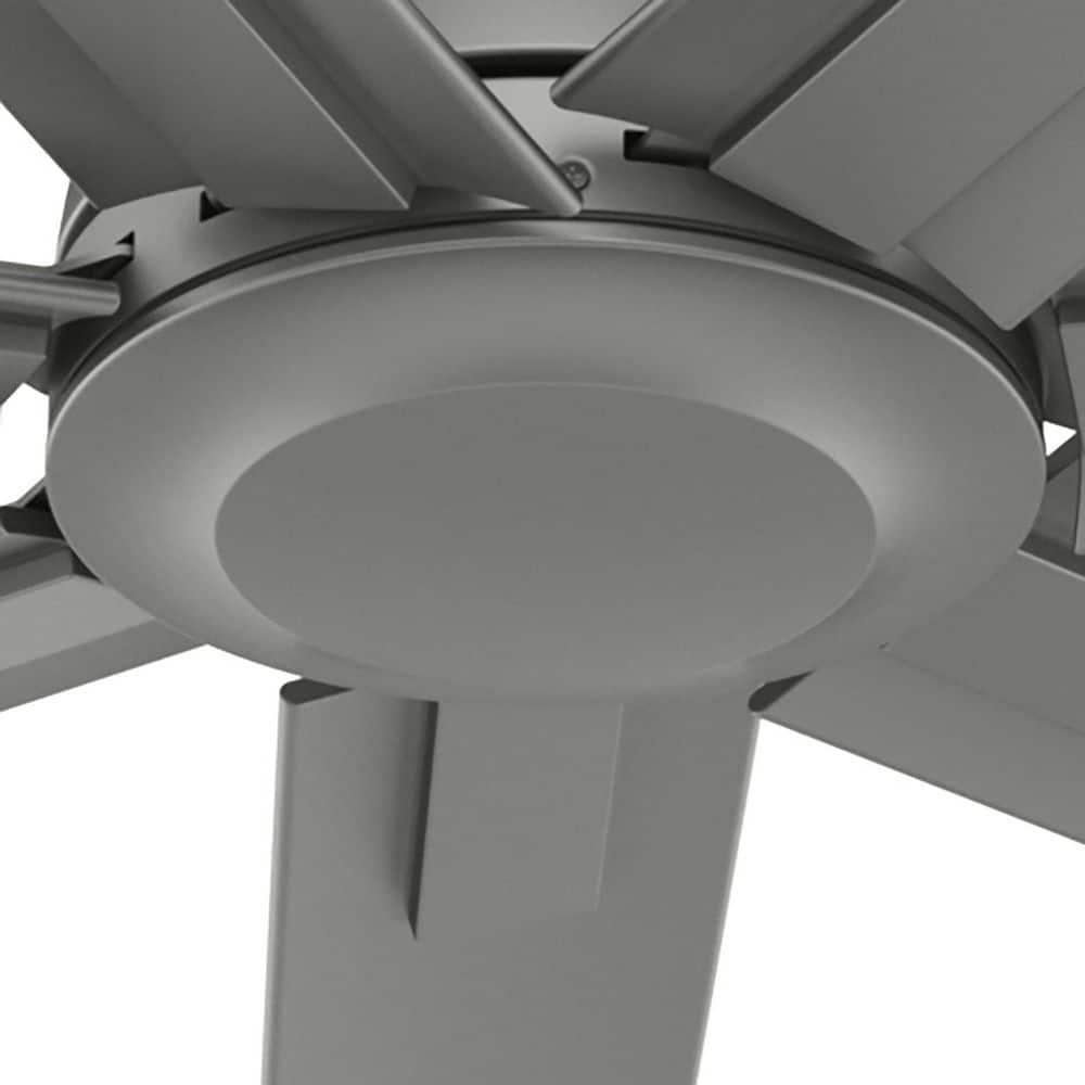 Hunter Downtown 72 in 6Speed Ceiling Fan in Matte Silver with Wall Control