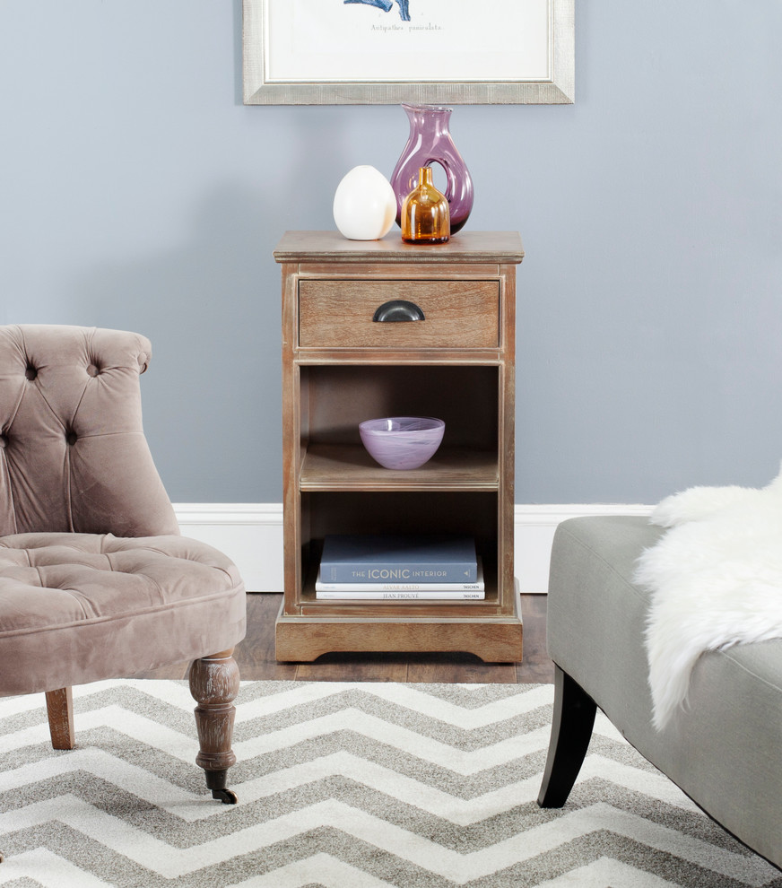 Safavieh Griffin 1 Drawer Side Table   Transitional   Side Tables And End Tables   by Safavieh  Houzz