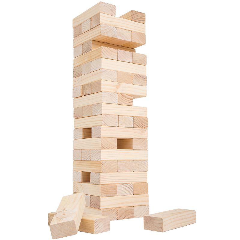 Hey! Play! Giant Wooden Stacking Blocks Game